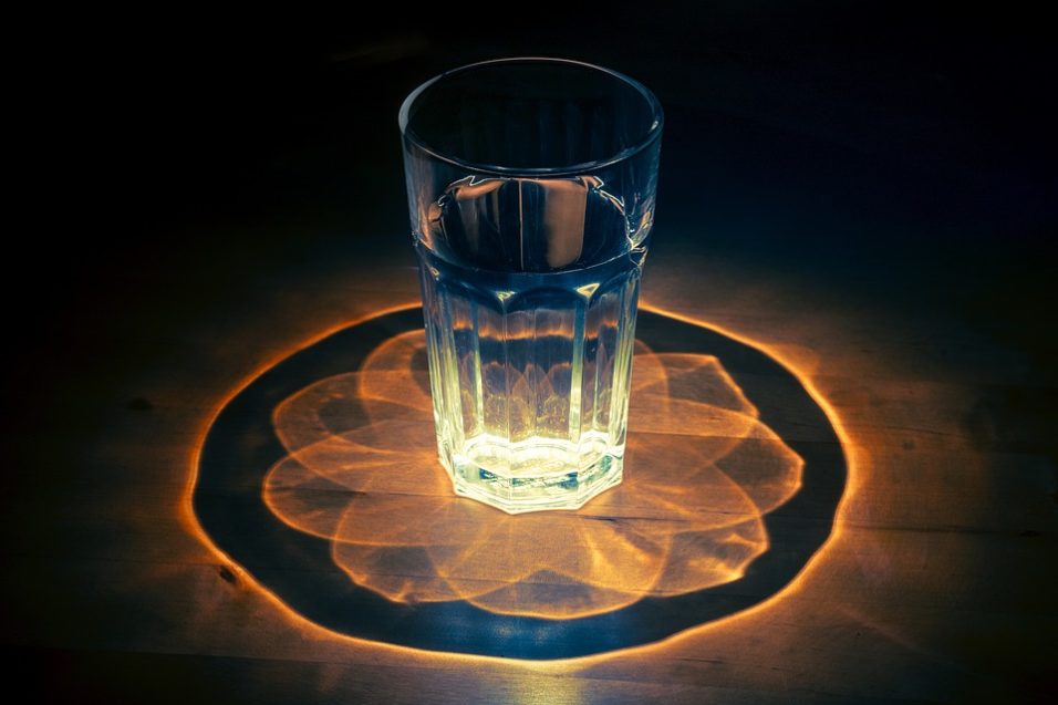 Shining glass