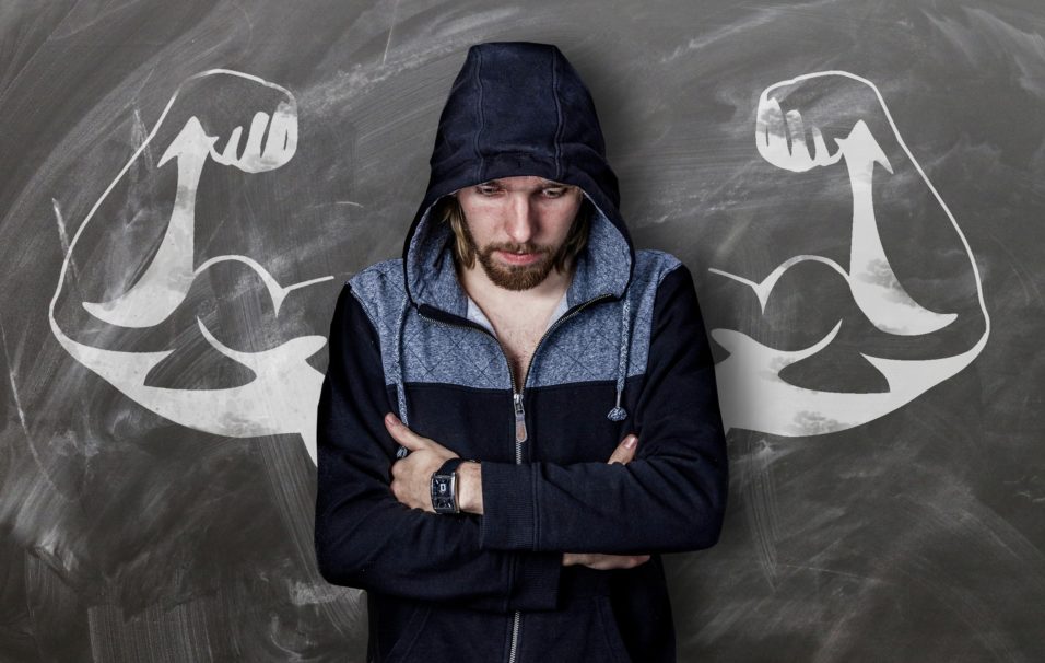 a man improving himself